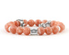 Libra zodiac bracelet with sunstone beads