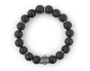 Men’s designer Darth Vader bracelet with black lava beads