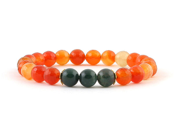 A love offers Agate with Carnelian set by Yoqopody stylish a beautiful bracelet, earrings