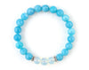 Women’s blue aquamarine fertility bracelet