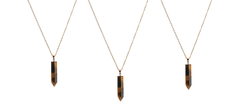 Mens crystal necklace