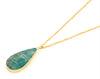 Amazonite gold chain necklace