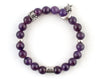Aquarius amethyst bracelet with star and moon beads