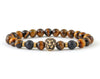 Best Men’s lion bracelet with tiger eye beads