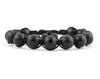 Black matte man bracelet