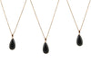 Black onyx chain necklace