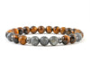 Men’s bracelet with labradorite and tiger eye beads
