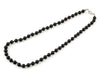 Men’s necklace with matte onyx beads