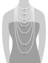 Natural Rose quartz crystal necklace