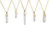 Raw crystal necklace
