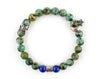 Sagittarius zodiac bracelet with african turquoise beads
