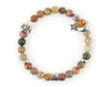 Scorpio zodiac bracelet with tourmaline beads