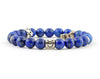 Taurus zodiac bracelet with lapis lazuli beads