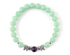 Women’s bracelet with mint jade and elephant beads