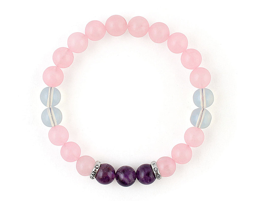 Amethyst rose hot sale quartz bracelet